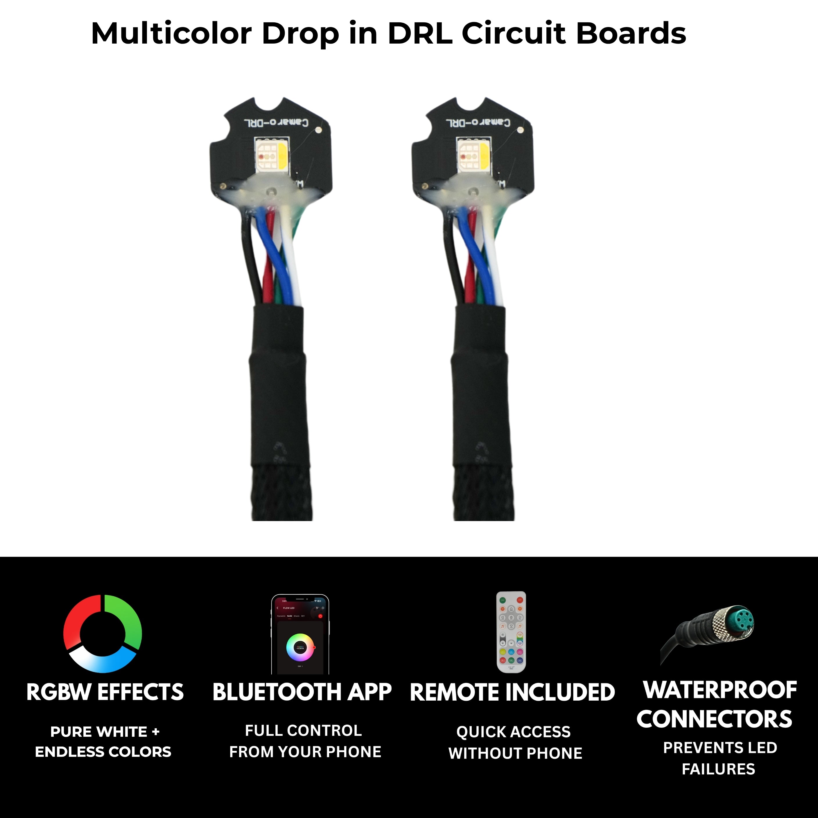 Chevrolet Camaro RS/SS RGBW DRL Boards (2010-2013)