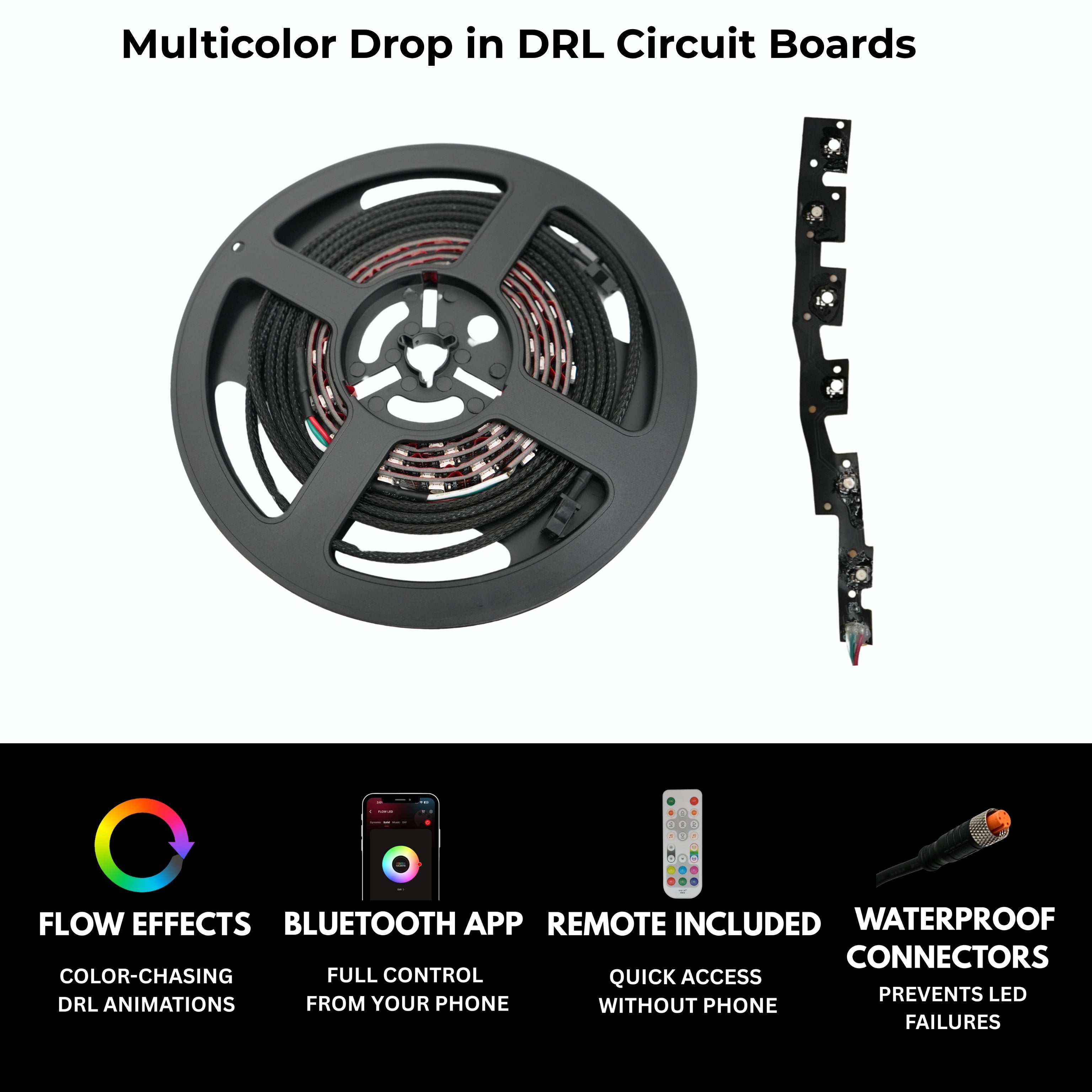 Infiniti Q50 Multicolor Flow DRL Boards (2014–2024)