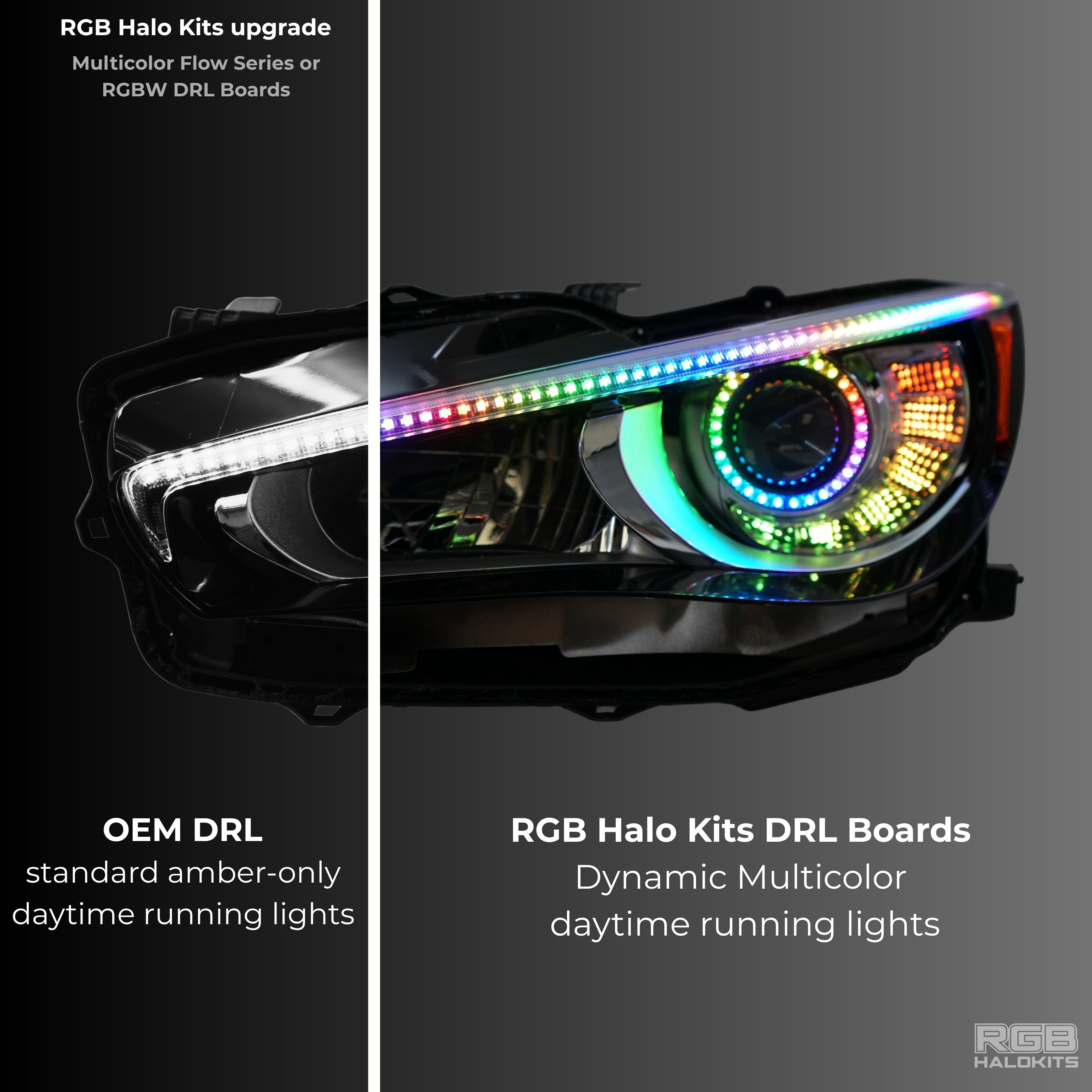 Infiniti Q50 Multicolor Flow DRL Boards (2014–2024)