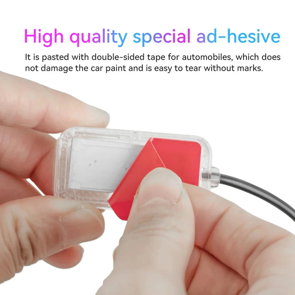 LED Car Interior Ambient Lights Kit - RGB Foot Strip Lighting with Remote & App Music Control