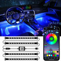 LivTee Accent Interior Car Lights RGB LED App Control Music DIY 2 Lines